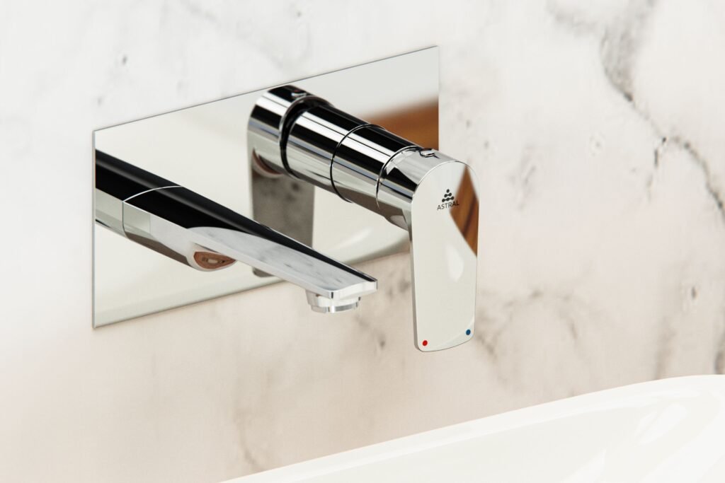 brushed nickel basin mixer and bath mixer faucets from a bathroom faucet manufacturer